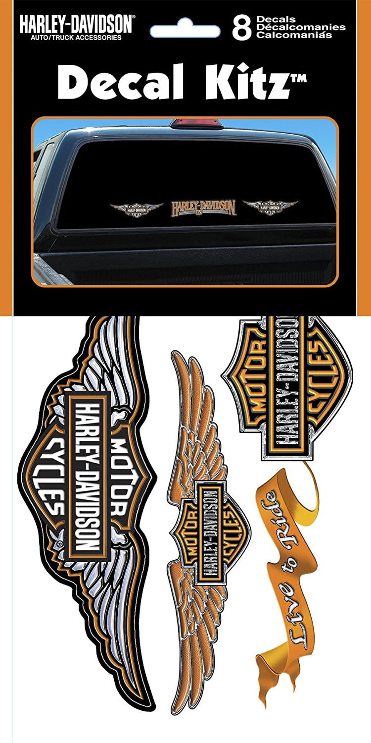 3900 Harley-Davidson Vinyl Decal Kit -8Piece, Decal 8Piece Vinyl Kit ...