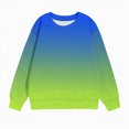 thumbnail image 5 of Girls Sweatshirts for Teen Girls Solid Color Round Neck Oversized Sweatshirt Kids Fashion Long Sleeve Pullover Tops Kaprioy Girls Sweatshirt, 5 of 5