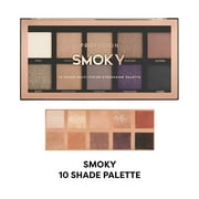 Profusion Cosmetics 10 Color Eyeshadow Palette, Rich Pigmented Multi Finish with Blendable Long-Lasting Formula, Vegan & Cruelty-Free, Smoky