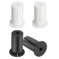 Wall Grommets for Cables 1", 4 Pcs Cable Routing Kit Silicone Hole Grommet Feed Through Bushing for Ethernet Accessories with 8mm Hole, White Black