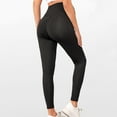thumbnail image 5 of ShomPort Maternity Casual Yoga Pants Over the Belly High Elastic Waist Basic Cotton Leggings Lightweight Workout Tight Clothes, 5 of 6