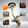 thumbnail image 4 of TAPDRA Adjustable Gas Flow Inflation Adapter Valve Orange Control Knob Metal Plastic Construction For Propane Cylinder Outdoor Equipment Connection, 4 of 10