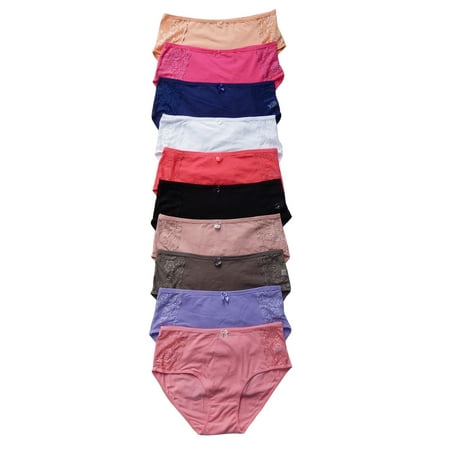 

Women Panties Cotton Underwear Plus Size Brief 2XL (P2106)