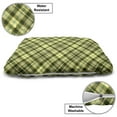 thumbnail image 3 of Green and Brown Pet Bed, Diagonal Checkered Pattern Irish Tartan Geometric Classic Arrangement, Resistant Pad for Dogs and Cats Cushion with Removable Cover, 24" x 39", Fern Green Brown, by Ambesonne, 3 of 4