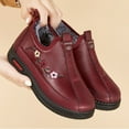 thumbnail image 5 of Fesfesfes Womens Snow Boots Winter Warm Booties Lined Anti-Slip Ankle Boots Outdoor Comfortable Warm Shoes Womens Shoes Dressy Casual 7(39), 5 of 8