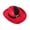 Red, variant on Cowboy Hat for Men, Western Silhouette with Wide Brim, with Feather Trim, Sturdy and Rugged for Ranch Wear, Outdoor Events, and Western Parties,Red(One Size)