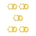 thumbnail image 3 of yingyy 1 Set Center Locks Disc Brake Rotors Adapter Centerlock Rotor LockringAluminum Alloy Conversion Wheelchair Brakes Gold 5Set, 3 of 6