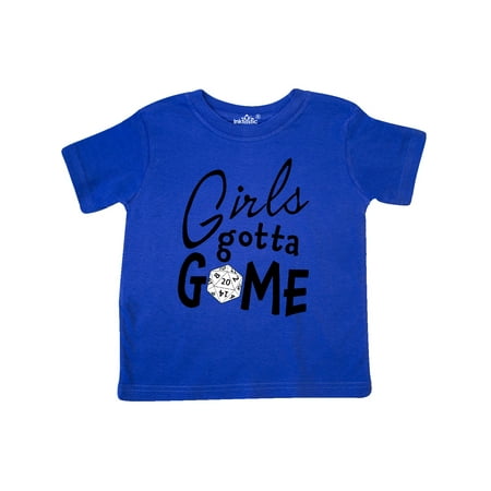 

Inktastic Girls Gotta Game- twenty sider Gift Toddler Toddler Girl T-Shirt