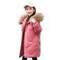 thumbnail image 2 of YunPes Teen Girls Puffer Coat Winter Warm Parka Windproof Jacket Down Insulated Faux 𝐅𝐮r Hooded Quilted Outerwear Clothes, 2 of 6