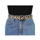 thumbnail image 4 of Cinturón de piel sintética con estampado de leopardo para mujeres INSPIRE CHIC, cinturones casuales para jeans y pantalones camello, 4 of 4
