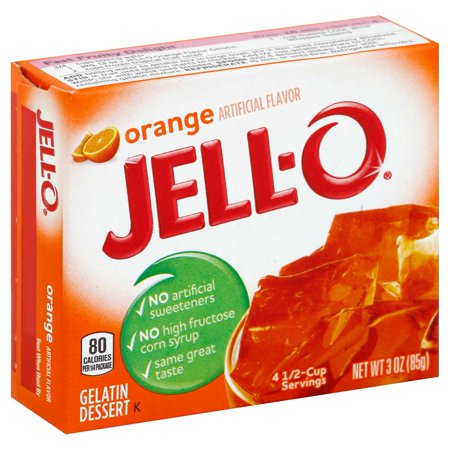 Jello Orange Gelatin, 3 Ounce -- 24 Case