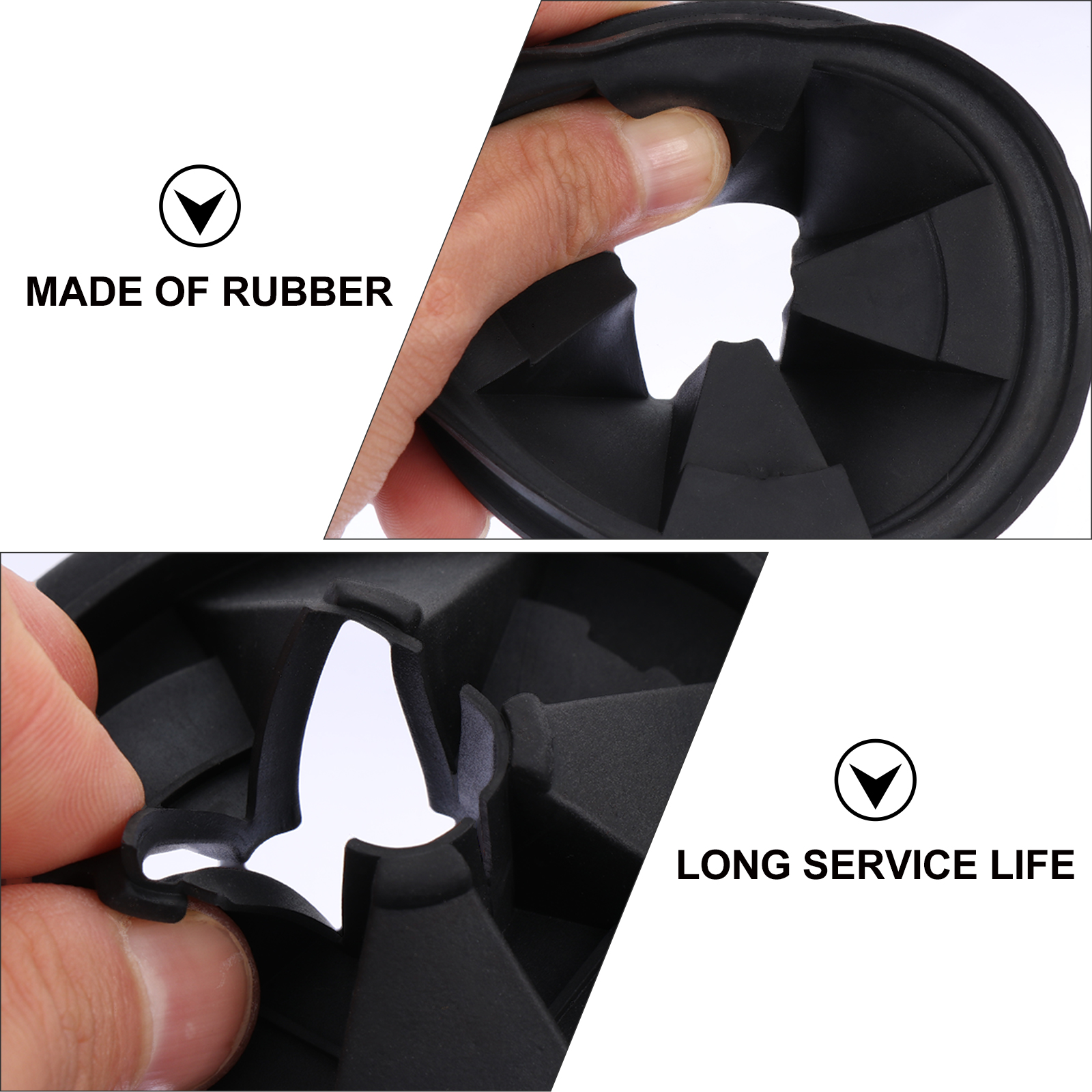 Buy Sink Rubber Disposal Guard Garbage Waste Baffle Plugs Drain Black