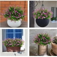 thumbnail image 4 of Artificial Flowers Outdoor, Artificial Flower for Outdoors Fake Outdoor Flowers UV Resistant Fake Flowers Outdoor for Outside Porch Window Box Garden Home Patio Decor (Fuchsia), 4 of 5