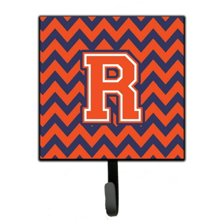 

Carolines Treasures CJ1042-RSH4 Letter R Chevron Orange and Blue Leash or Key Holder 7Hx4.25W multicolor