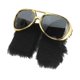 thumbnail image 3 of Gafas de sol doradas novedosas, gafas divertidas con barba, disfraz de discoteca de los 70, accesorios de Presley, gafas de disfraz divertidas con patillas, recuerdo de fiesta, 3 of 5