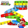 thumbnail image 2 of Pulseras de Super Mario de Anime Kawaii, juguetes de joyería para niños, lindas pulseras de dibujos animados de Mario Bros, decoración, regalos de cumpleaños para niños, juguete, 2 of 5