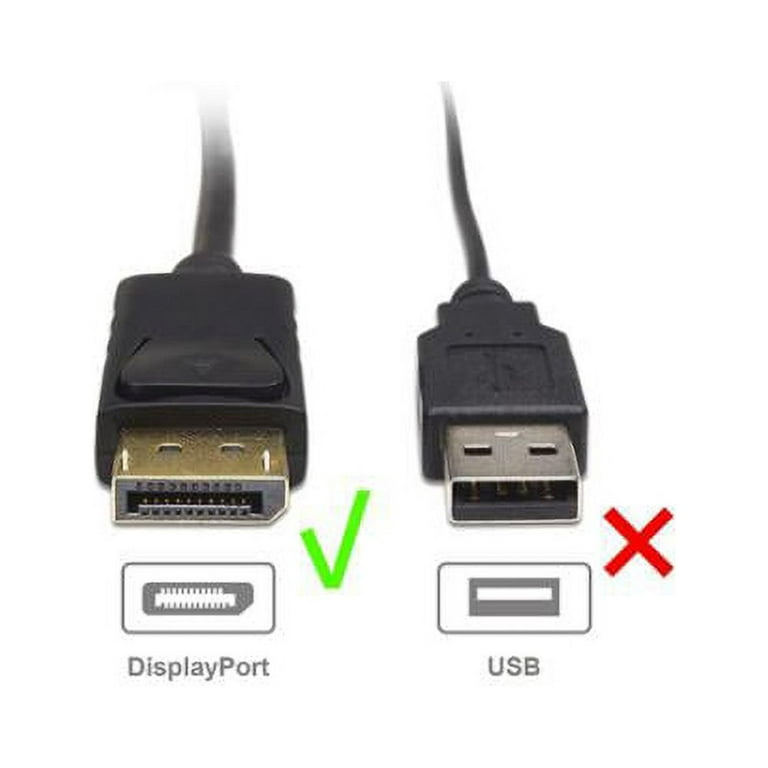 Cable Matters Unidirectional DisplayPort to HDMI Cable 3 ft, Gold-Plated DP  to HDMI Cable, Display Port to HDMI Adapter Cable, 3 Feet
