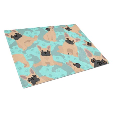 

Carolines Treasures MLM1050LCB 15 x 12 in. Blue Fawn French Bulldog Glass Cutting Board - Large