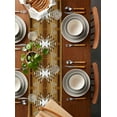 thumbnail image 2 of Brown Southwest Table Runner 70 Inches, Western Rustic Ethnic Mexican Aztec Bed Runner Dresser Scarves Tabletop for Indoor Outdoor Parties/Ceremony/Banquet, 13" x 70", 2 of 8