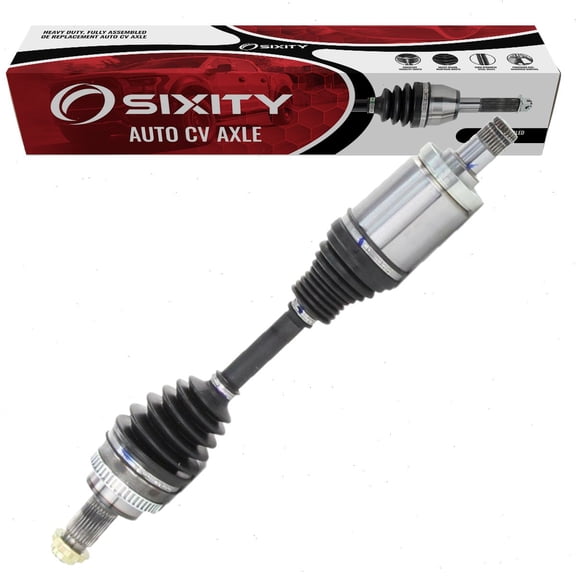 Sixity Front Left CV Axle compatible with BMW 328i xDrive 3.0L L6 2009-2013 - Driver Side Complete Axle Shaft Assembly