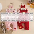 thumbnail image 4 of CAUYDY Baby Girl Photoshoot Outfits Newborn Girls Long Sleeve Romper Set Preemie Fall Winter Clothes Infant Bodysuit 0 3 6 9 Months 1T 2T Sizes 12-18 Months,Red, 4 of 9