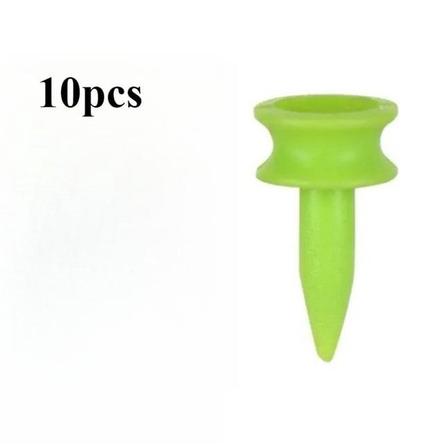 Golf Tees Green Golfer Accessory Plastic Golf Tees Perfect For Teeing The Ball Outdoor activity accessories 10pcs