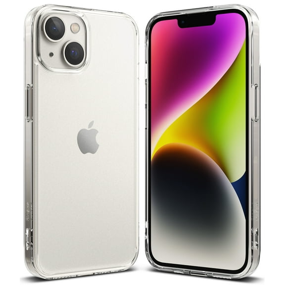 Ringke Fusion [Anti-Fingerprint Technology] Compatible with iPhone 14 Case 6.1 Inches, Protective Sturdy Back Shockproof TPU Bumper Translucent Smudge Proof Cover for Women, Men - Matte Clear