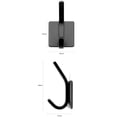 thumbnail image 2 of 6piezas s Inoxidable Sombreros Llavero Porta Rack Negro Gloria Ganchos de pared, 2 of 6