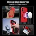 thumbnail image 2 of Dteck Liquid Silicone Case for iPhone 16 Plus, Fit for MagSafe, Magnetic Ring Kickstand Slim Phone Case with Tempered Glass Screen Protector Full Camera Protection,Red, 2 of 6
