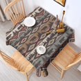 thumbnail image 2 of Brown Geometric and Bear Pattern Square Tablecloth,Waterproof Square Table Cover,Wipeable Spillproof Washable Table Cover for Home Kitchen Party Decor 42"X42"(107x107cm), 2 of 6