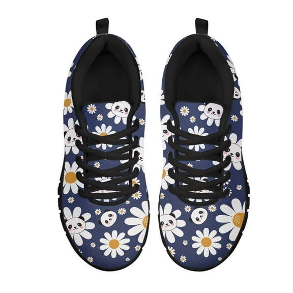 Psesaysky Daisy Athletic Shoes for Women and Teens Girls Blue Hiking Shoes Lightweight Skin-Friendly Casual Tennis Shoes for Women
