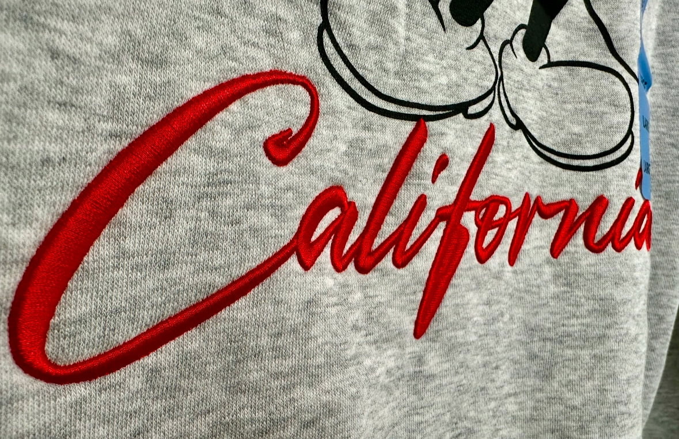Mickey Mouse Womens Sweatshirt Fleece Los Angeles California Mickey Mouse Womens Sweatshirt Fleece Los Angeles California