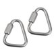 thumbnail image 2 of 2 Piezas / Paquete Mosquetón Triangular de Bloqueo de Tornillo de Acero, 2 of 9