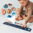 thumbnail image 4 of Rompecabezas del sistema solar, rompecabezas del sistema solar redondo de madera, juguete para niños, regalos educativos de aprendizaje para niños y niñas, 4 of 7