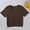 Coffee, variant on Blue Womens Tee Shirts Crop Ribbed Short Sleeve Summer Shirt Loose Fit Yoga Casual V Neck Tops