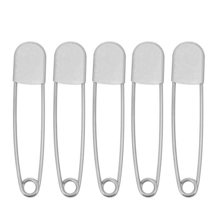 Tool Gadget Large Safety Pins, 3inch Safety Pins, 2PCS Stainless Steel Safety  Pins Large, Silver Huge Strong Safety Pins, Extra Large Laundry Pins for  Blankets 