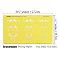 thumbnail image 2 of Traceease Butterflies Designs JewelryTemplates Drafting ToolsJewelleryDesigning Stencils, 2 of 5