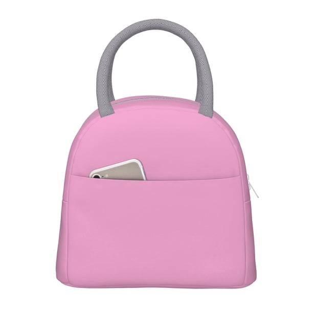 Fotbe Pink Bolsa de Almuerzo con Estampado, Lonchera Aislada, Contenedor de Comida Reutilizable Tipo Cooler a Prueba de Fugas