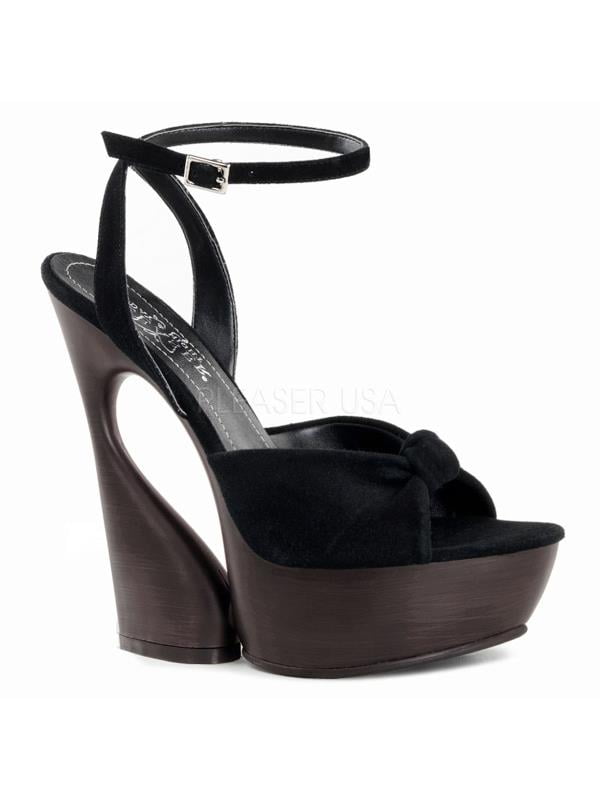 SWA636/BS Pleaser Day & Night Shoes 6" Swan Blk Suede Size: 8 SWA636/BS Pleaser Day & Night Shoes 6" Swan Blk Suede Size: 8