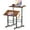 Brown, variant on EXRACING Portable Standing Desk with Tiltable Top, Small Mobile Laptop Table with 31.5" x 15.75" Surface, Rolling Desk for Home Office or Walking Pad, Black