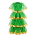 thumbnail image 4 of Christmas Tree Dress for Women with Headband Holiday Party Cosplay Outfit Festive Stage Performance Set, 4 of 4