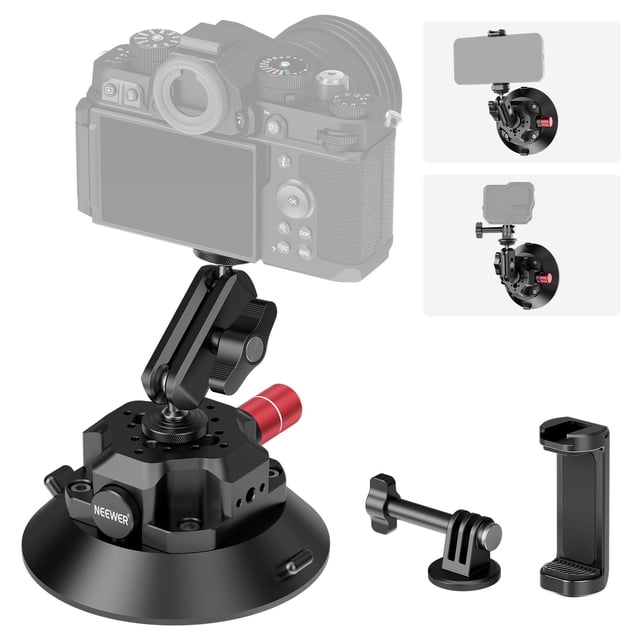 Soporte para cámara con ventosa Neewer 4.5 con cabeza esférica Magic Arm