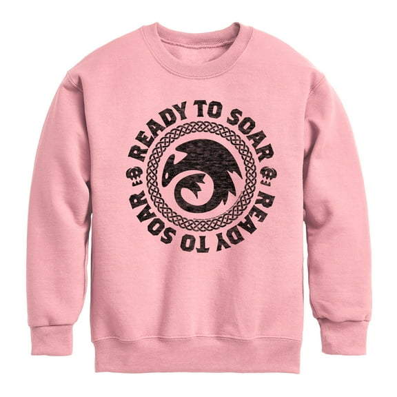 How to Train Your Dragon - Ready To Soar - Toddler And Youth Crewneck Fleece Sweatshirt
