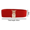 thumbnail image 5 of Wide Elastic Waist Cinch Stretch Waistband Retro Clasp Buckle Belt, 5 of 8