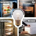 thumbnail image 6 of Oven Light Bulbs – 40 Watt Appliance Replacement Bulbs. High Temp G45 E26/E27 Socket .2 Pack, 6 of 10