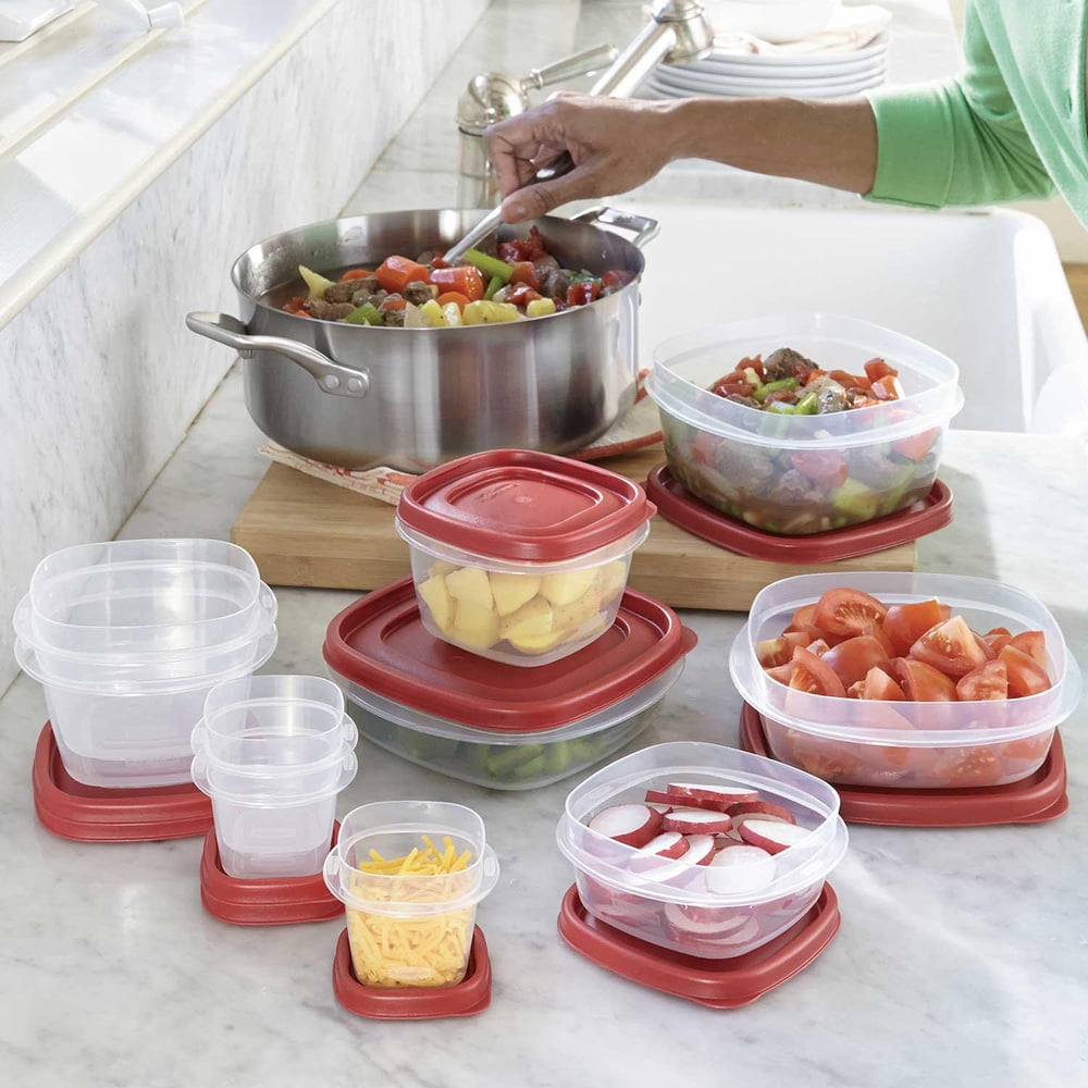 Rubbermaid 50Piece Easy Find Lids Food Storage Set