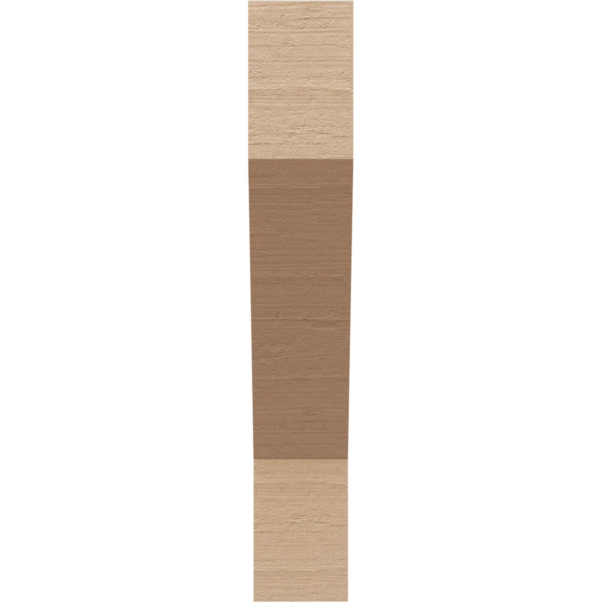 2"W x 4"D x 12"H Thin Clemmons Rough Cedar Woodgrain TimberThane Corbel, Primed Tan