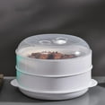 thumbnail image 1 of Vaporera Redonda para Microondas Perfecl Grado Alimenticio Doble Capa, 1 of 8