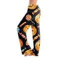 thumbnail image 2 of IYYVV Womens Halloween Pajamas Pants Cute Pumpkin Ghost Funny Print Palazzo Sleepwear Lounge PJ Bottoms Casual with Drawstring and Pockets 2026 Orange M, 2 of 6