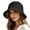 Black, variant on Hollow out Crochet Knit Sun Hats for Women Foldable Packable Bucket Hat Summer Beach Hat